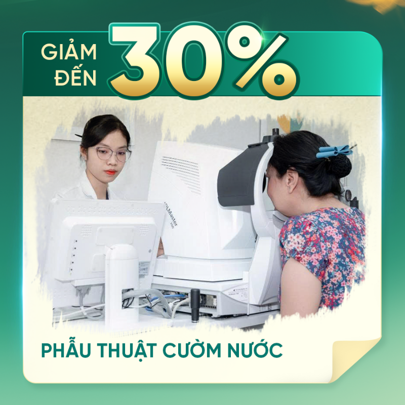 giảm 30% cườm nước